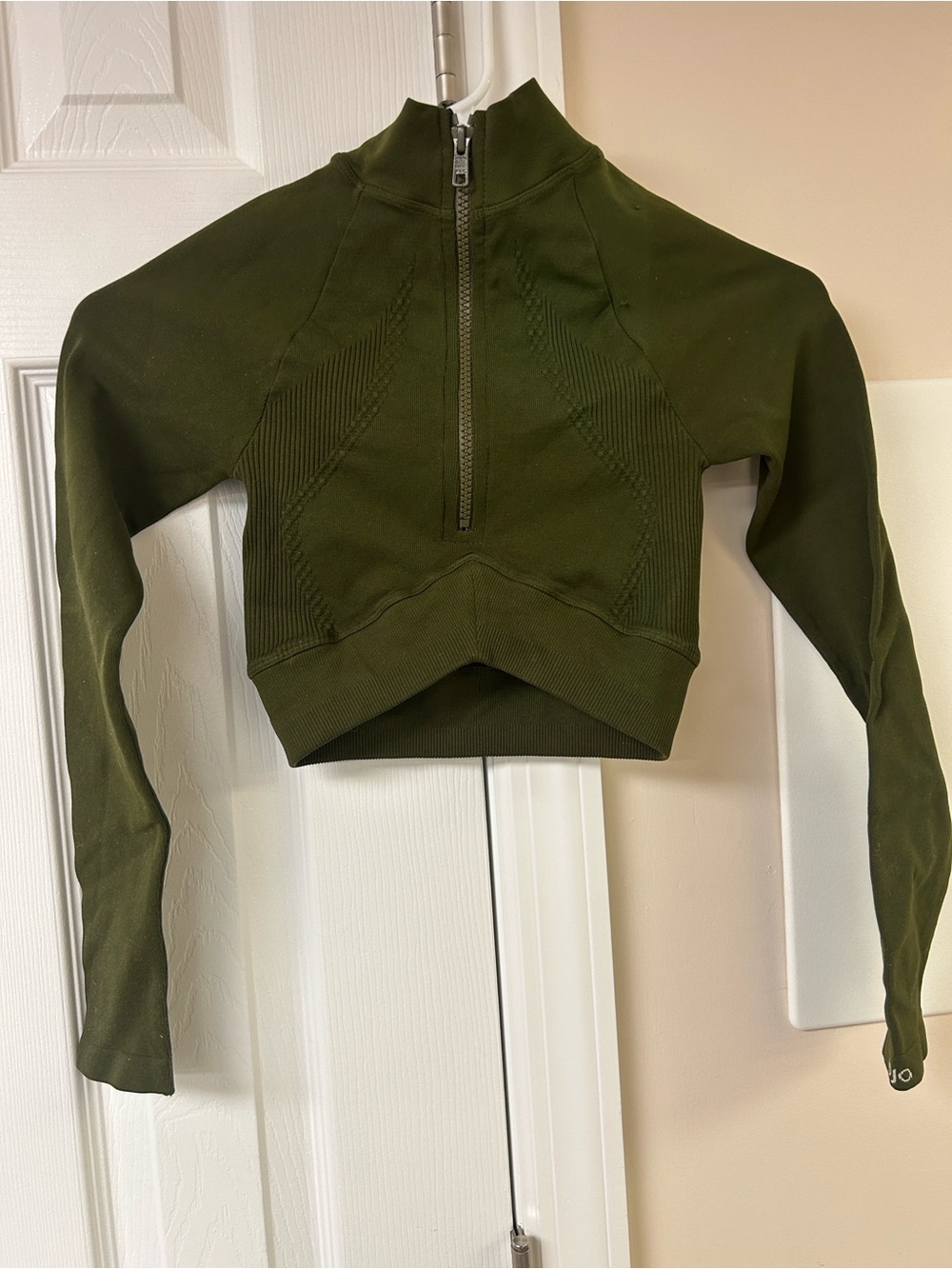 Joja Exhale Long Sleeve Quarter Zip Cropped Jacket Athletic